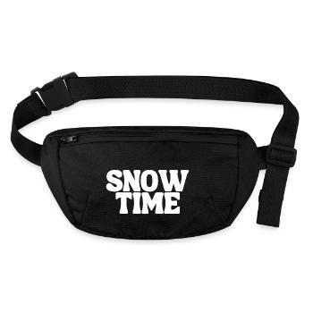SNOW TIME HIVER SAISON SKI NEIGE - Sac banane recyclé Stanley/Stella - noir - Devant
