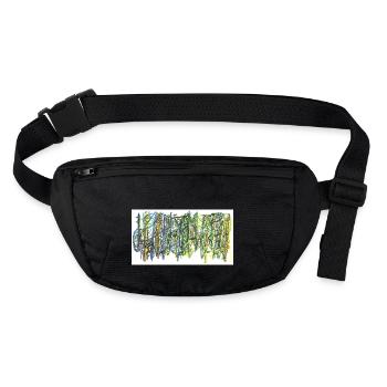 240725 03 - Stanley/Stella recycelte Gürteltasche - Schwarz - Vorne