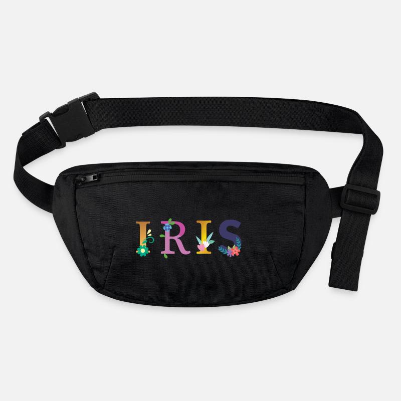 IRIS Name mit Blumen geschmückt Stanley/Stella recycelte Gürteltasche