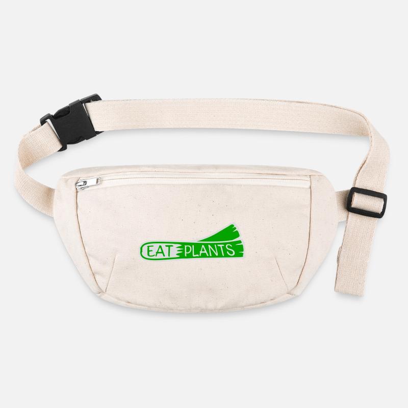 Eat Plants Lustig Vegan Vegetarisch Statement Logo Stanley/Stella recycelte Gürteltasche