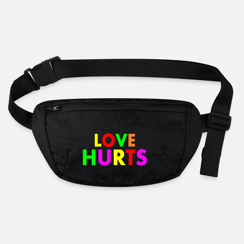 Love hurts Stanley/Stella recycled Hip Bag 