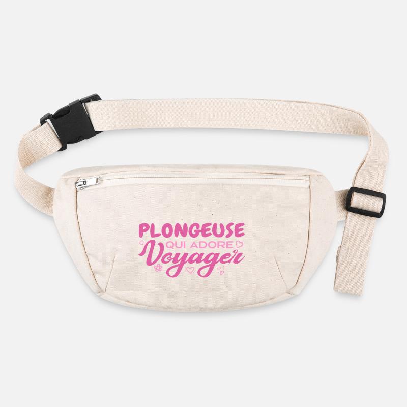 Plongeuse globe-trotteuse passionnée de voyages Sac banane recyclé Stanley/Stella