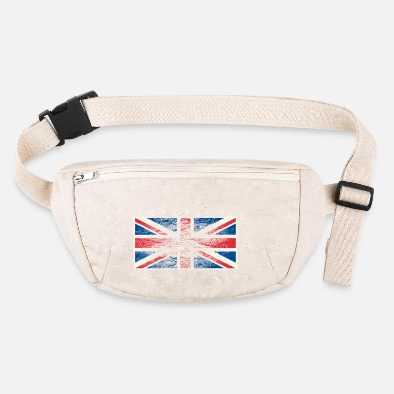 union jack flag, britain, washed i Stanley/Stella recycled Hip Bag 