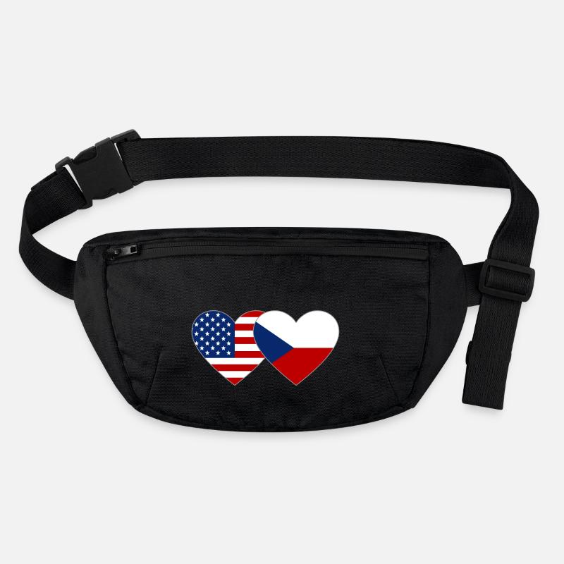 Drapeau des États-Unis et de la République tchèque Sac banane recyclé Stanley/Stella