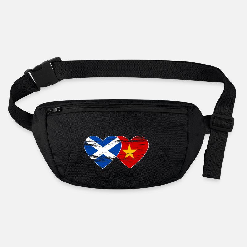 Ecosse Vietnam drapeau coeur utilisé Sac banane recyclé Stanley/Stella