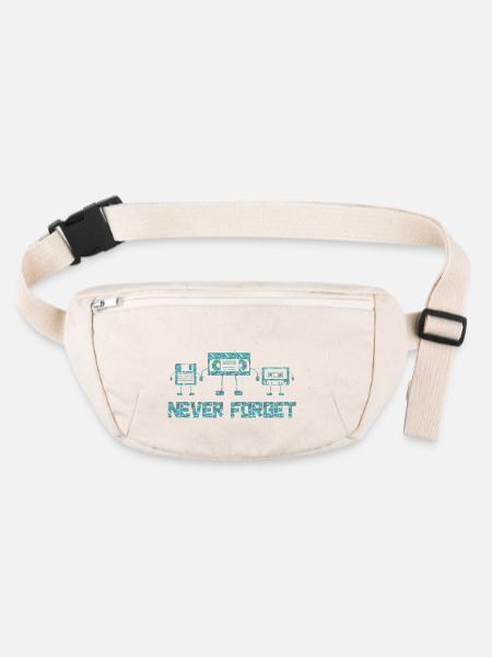 Music, Retro, Heavy Metal, Hard Rock, Punk, Vinyl, Pop - Stanley/Stella recycled Hip Bag  - natural - Front