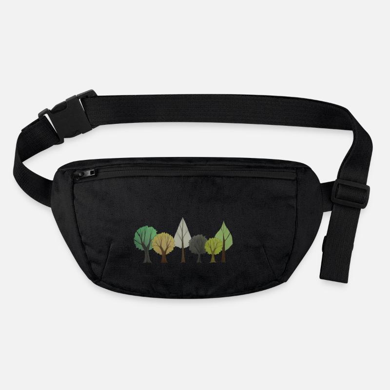 Arbres à feuilles caduques forêt dessin Sac banane recyclé Stanley/Stella