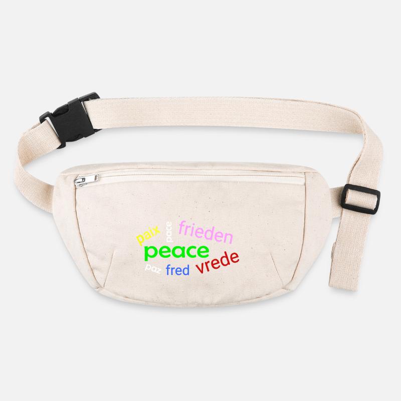Peace word cloud Stanley/Stella recycled Hip Bag 