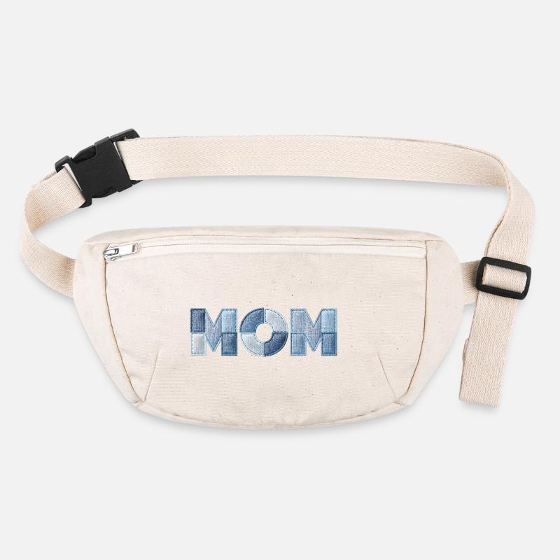 Patchwork Mom Lettering Gift for Mom Stanley/Stella recycled Hip Bag