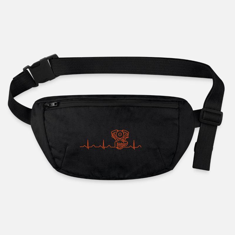 Panhead Heartbeat-Motiv orange Stanley/Stella recycelte Gürteltasche