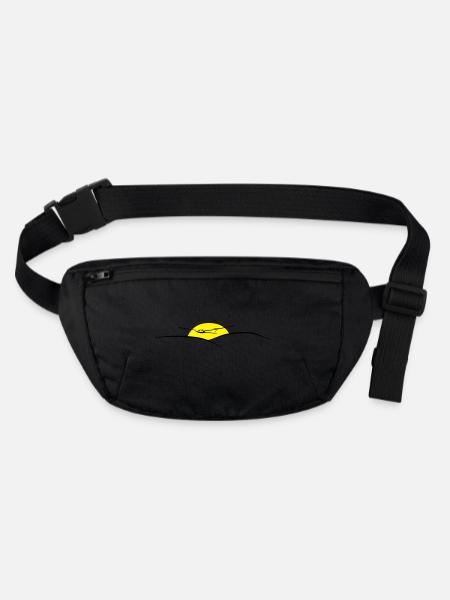sonne segelflug - Stanley/Stella recycelte Gürteltasche - Schwarz - Vorne