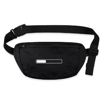 Loading bars throughout abysmal corners - Stanley/Stella recycled Hip Bag  - black - Front