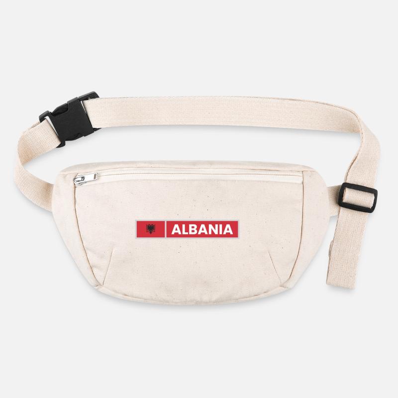 Albanien Flagge Stanley/Stella recycelte Gürteltasche
