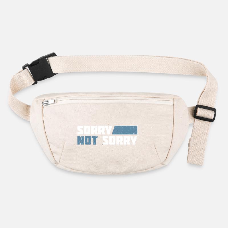 Sorry Not Sorry. Ironisches und Lustiges Design Stanley/Stella recycelte Gürteltasche