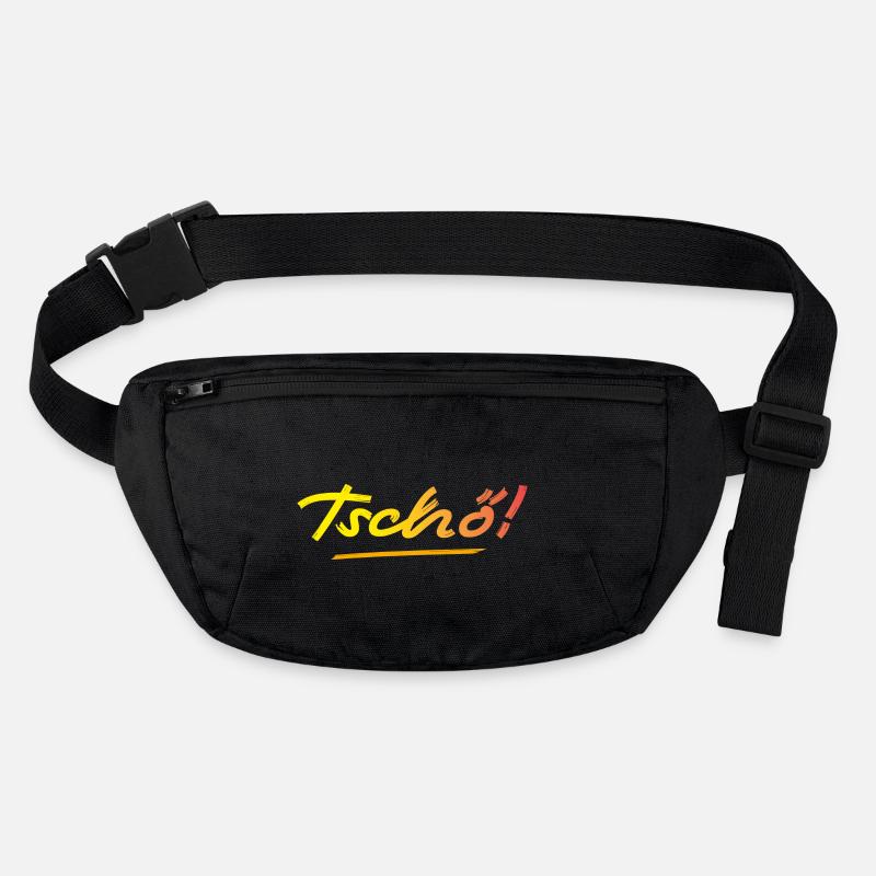 Tschö! - Stanley/Stella recycelte Gürteltasche - Schwarz