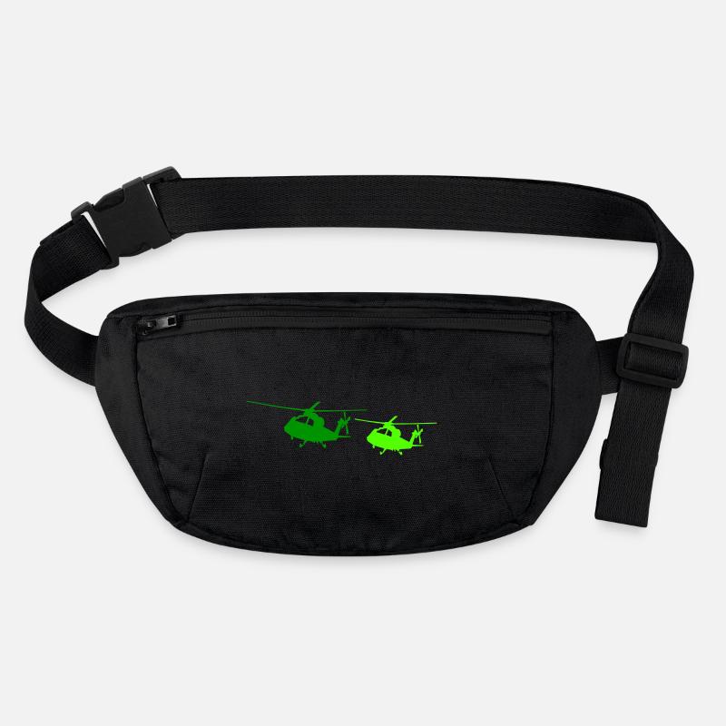 hubschrauber silhouette Stanley/Stella recycelte Gürteltasche