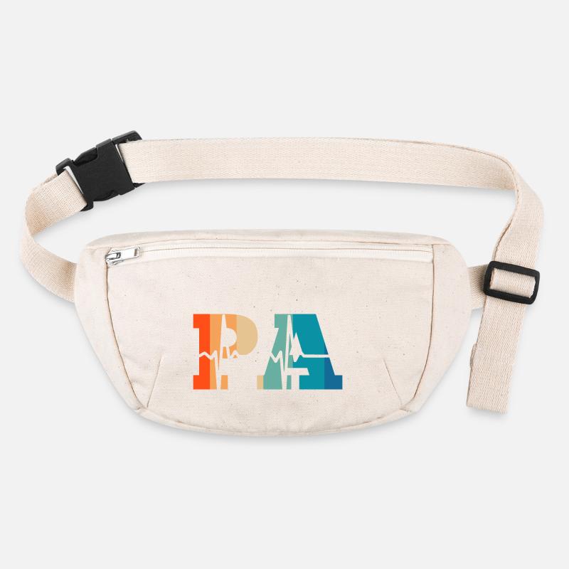 Battement de cœur rétro physician assistant Sac banane recyclé Stanley/Stella