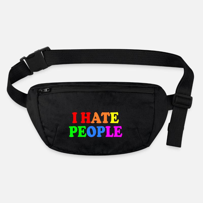 I hate people Stanley/Stella recycelte Gürteltasche