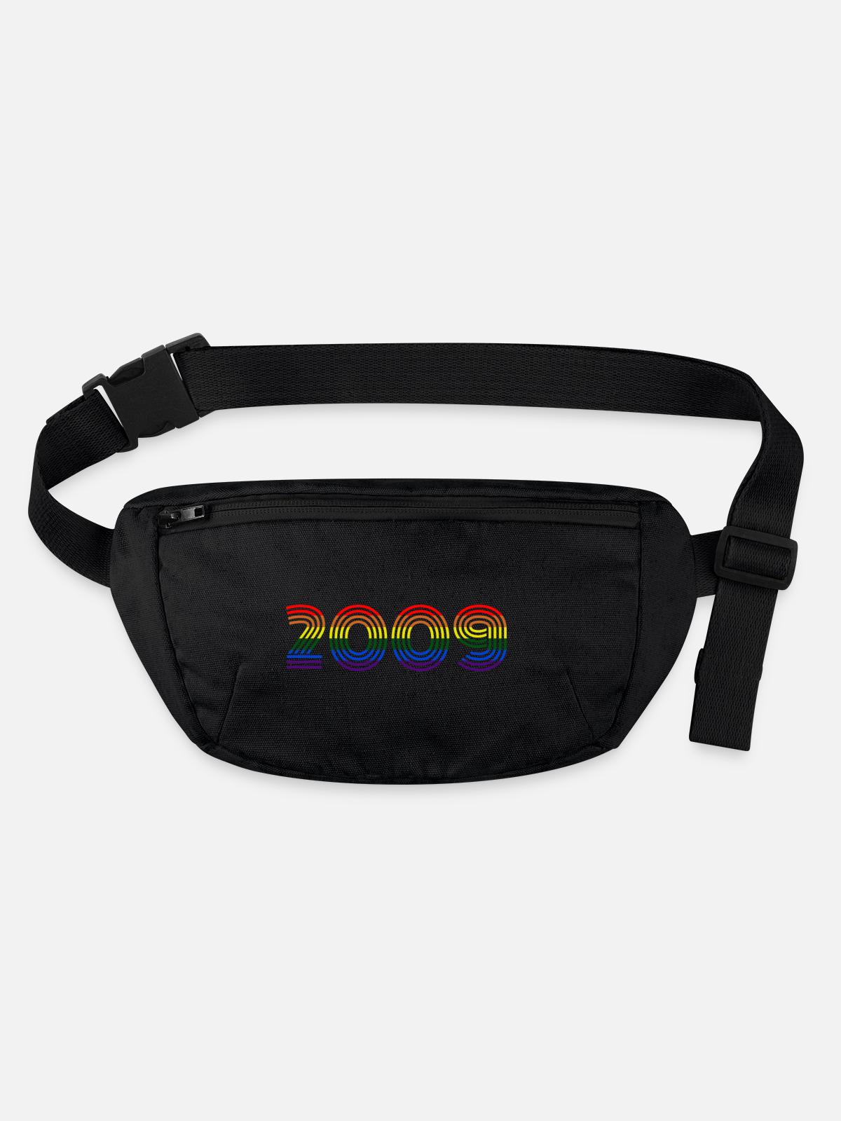 2009 - Stanley/Stella recycled Hip Bag  - black - Front