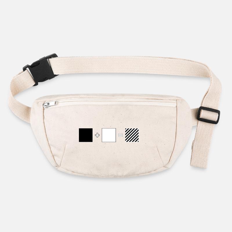 Noir + Blanc = Rayé – Oblique Sac banane recyclé Stanley/Stella