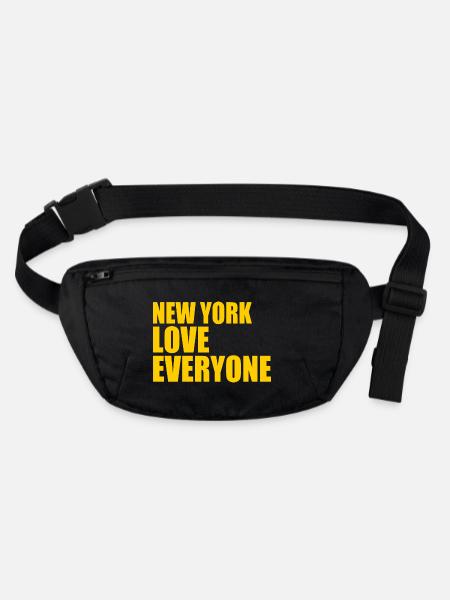 New York - Stanley/Stella recycled Hip Bag  - black - Front