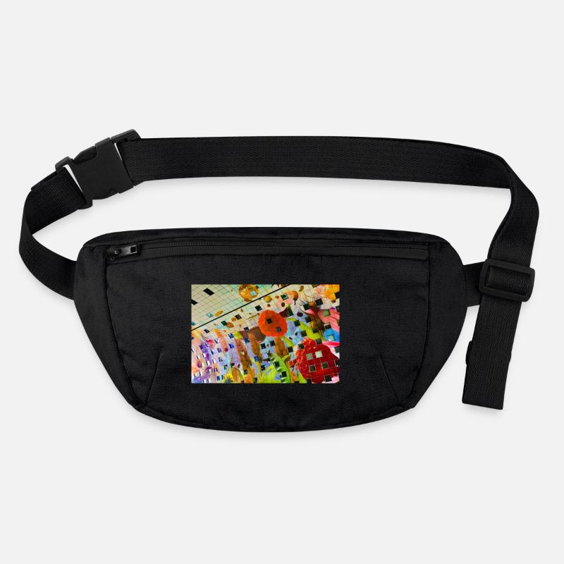 Fröhliches farbiges Blumendekor-Design Stanley/Stella recycelte Gürteltasche