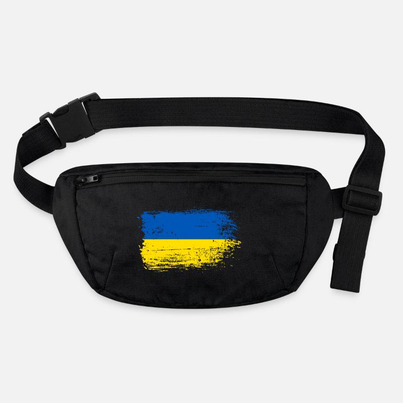 Drapeau Coup de pinceau Ukraine Sac banane recyclé Stanley/Stella