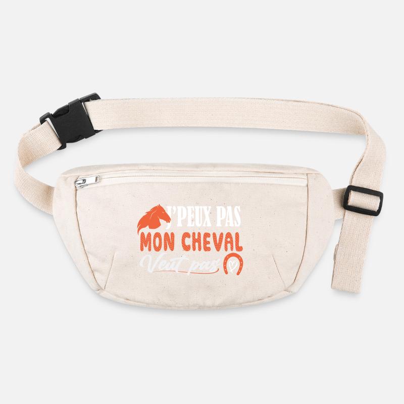 J'peux pas Mon cheval veut pas - poney - cavaliére Sac banane recyclé Stanley/Stella