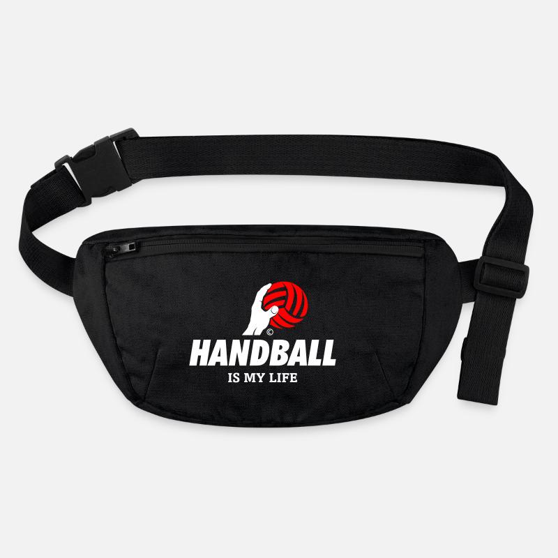 HANDBALL IS MY LIFE - Stanley/Stella recycelte Gürteltasche - Schwarz