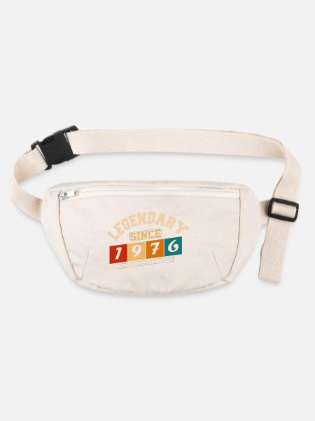 Legendary since 1976 vintage retro anniversary - Stanley/Stella recycled Hip Bag  - natural - Front