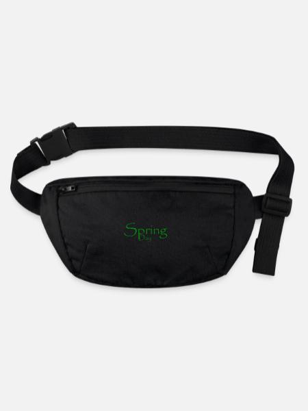 Spring - Stanley/Stella recycled Hip Bag  - black - Front