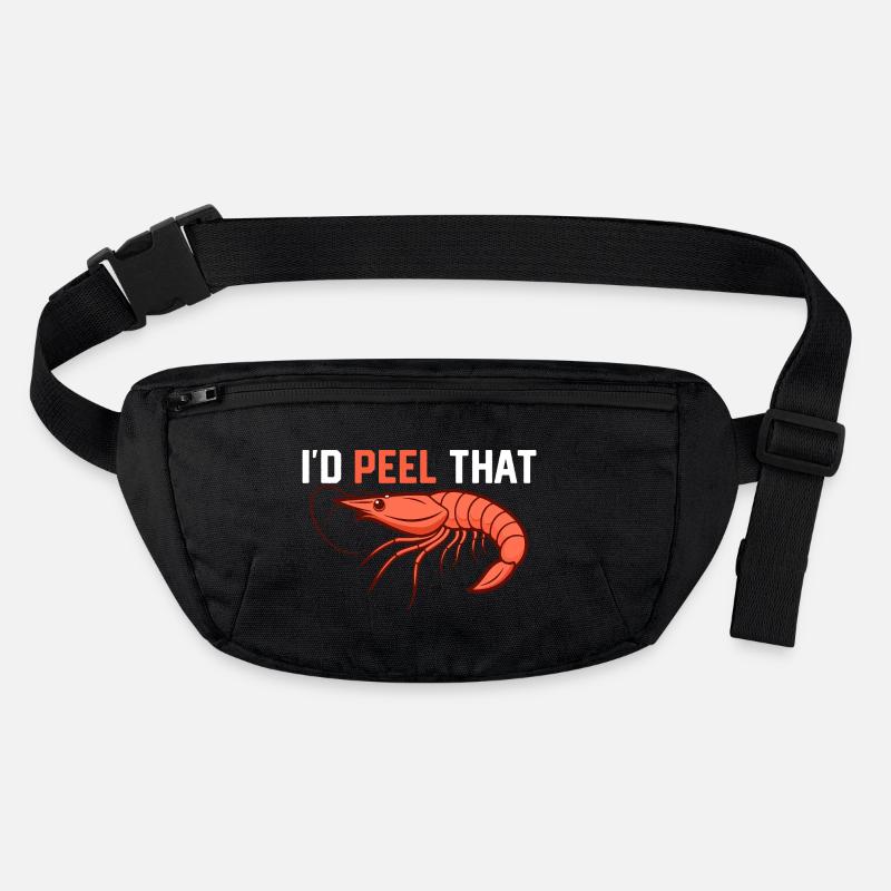 I'd Peel That Shrimp Lover Seafood Stanley/Stella recycled Hip Bag 
