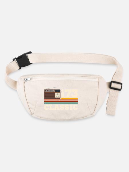 Jubiläum 1973 Retro-Klassiker - Stanley/Stella recycelte Gürteltasche - Naturweiß - Vorne