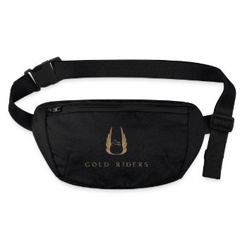 LOGO TRANSPARENTER BODEN OHNE WIR SIND EINS - Stanley/Stella recycelte Gürteltasche - Schwarz - Vorne