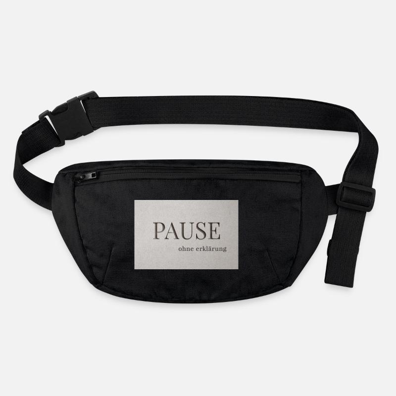 Pause – without explanation Stanley/Stella recycled Hip Bag 