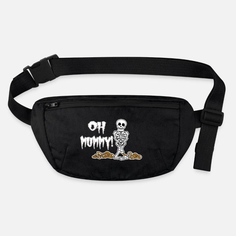 Oh Mummy! Funny Halloween Skeleton Stanley/Stella recycled Hip Bag 