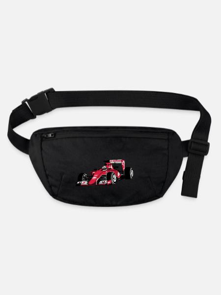 - Rennauto - Motorsport - Stanley/Stella recycelte Gürteltasche - Schwarz - Vorne