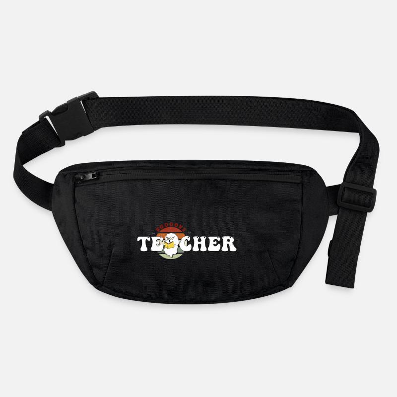 Trick or Teach Retro Floral Ghost Lehrer Groovy Stanley/Stella recycelte Gürteltasche