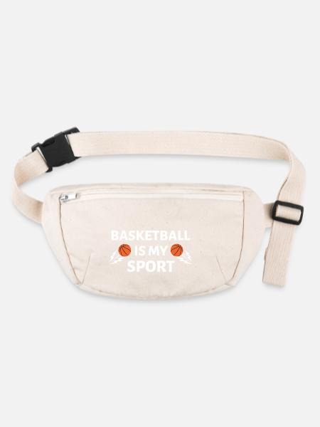 Basketball - Stanley/Stella recycelte Gürteltasche - Naturweiß - Vorne