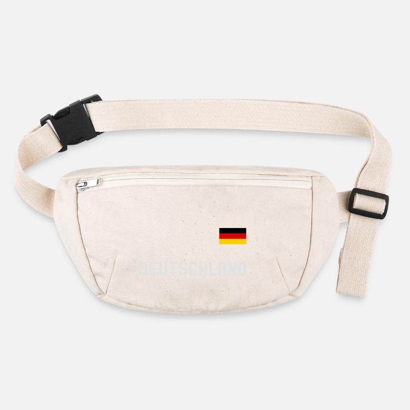 Look maillot de l’Allemagne avec drapeau sur la poitrine Sac banane recyclé Stanley/Stella