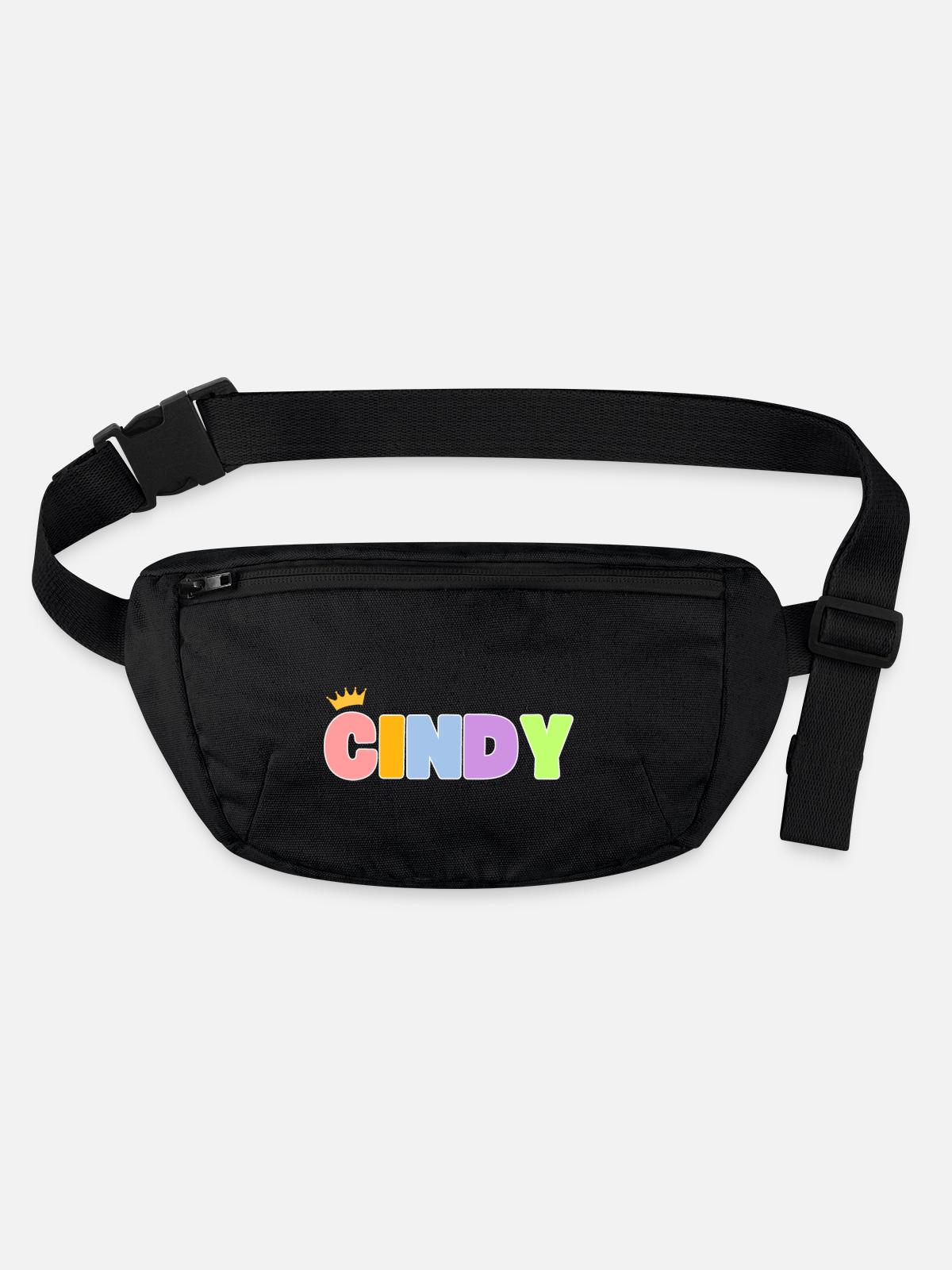 Cindy! Customizable - Stanley/Stella recycled Hip Bag - black - Front