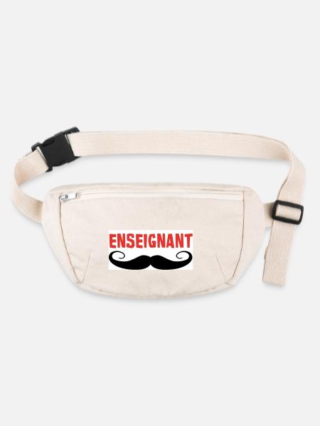 ENSEIGNANT - Sac banane recyclé Stanley/Stella - blanc naturel - Devant