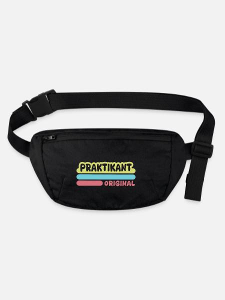 Praktikant als Vorname - Stanley/Stella recycelte Gürteltasche - Schwarz - Vorne