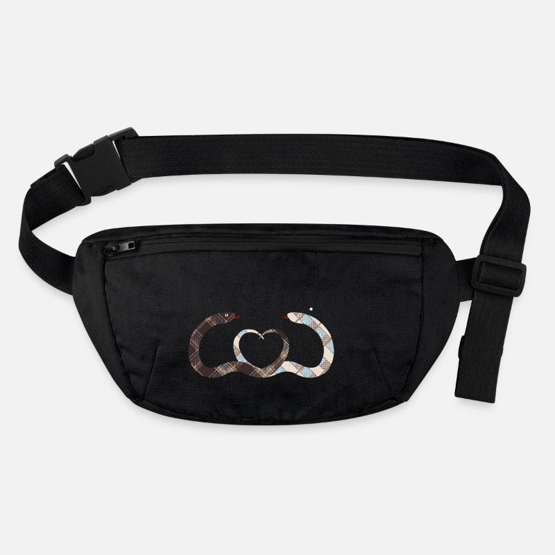 Schlangenpaar Stanley/Stella recycelte Gürteltasche