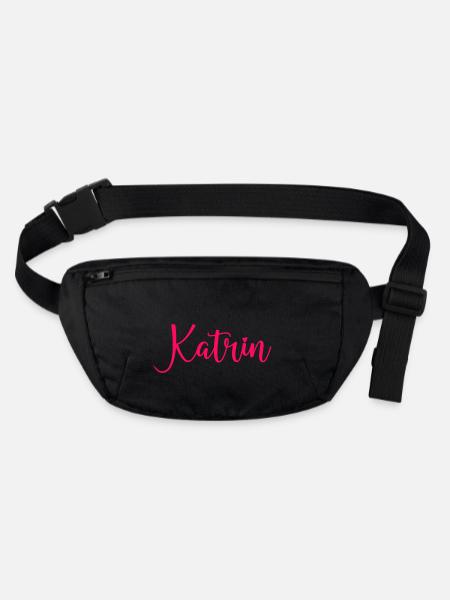 Nom de Katrin - Sac banane recyclé Stanley/Stella - noir - Devant