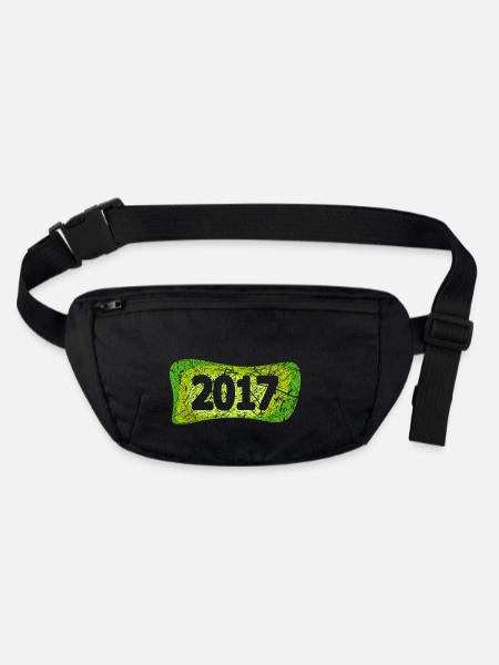 2017 - Stanley/Stella recycelte Gürteltasche - Schwarz - Vorne