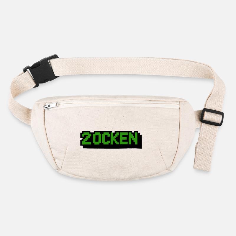 Lettering Zocken Retro Computer Stanley/Stella recycled Hip Bag 