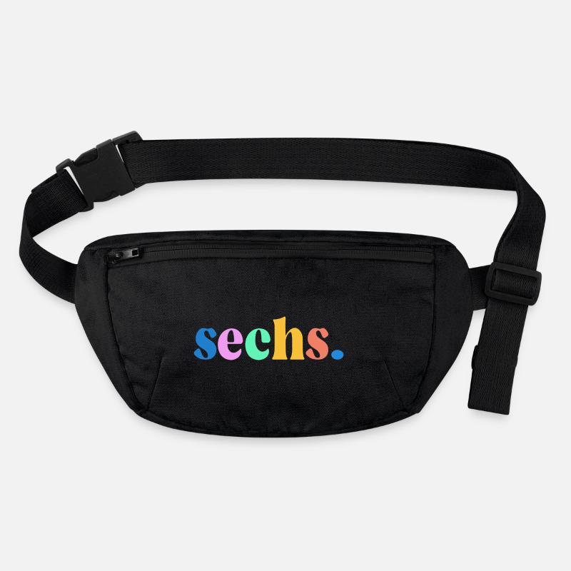 6. Geburtstag Geschenk Sechs Stanley/Stella recycelte Gürteltasche