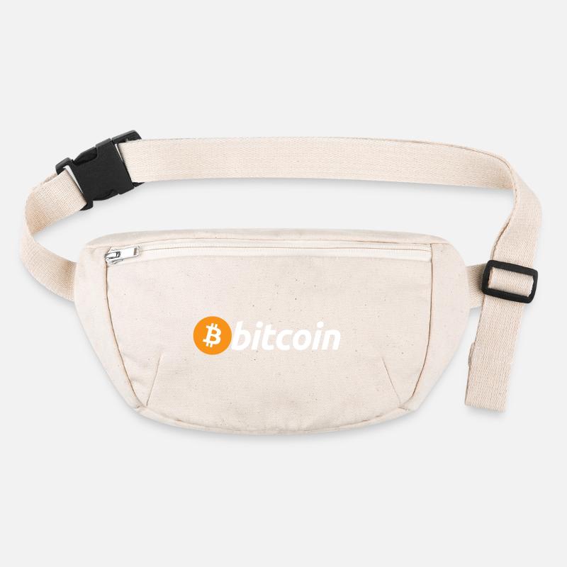 Bitcoin Logo White with Big B (Official) Stanley/Stella recycled Hip Bag 