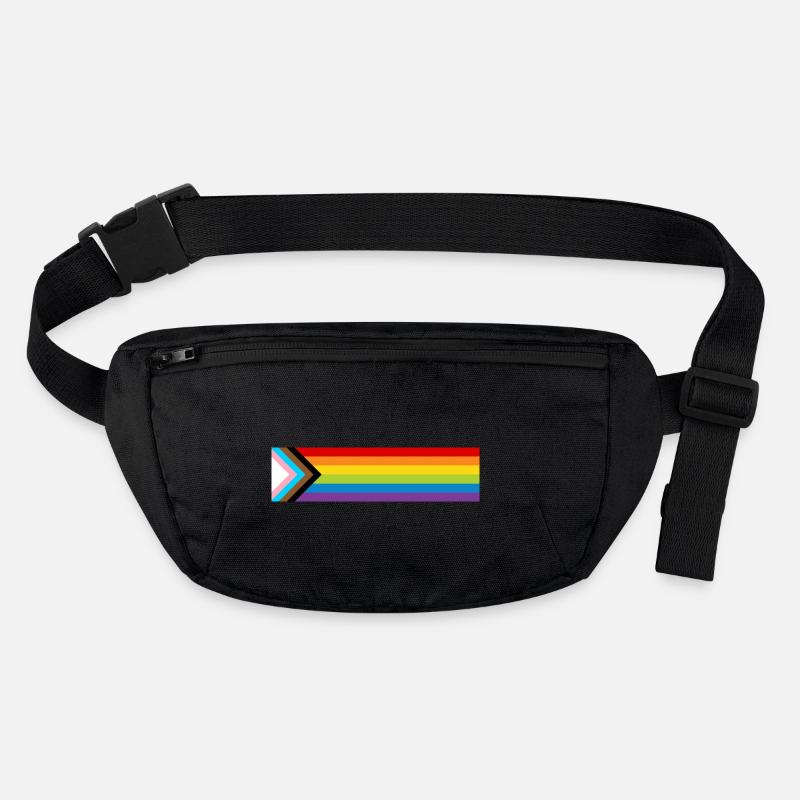 LGBTQ+ Pride Flag Neue Regenbogen Progress Flagge Stanley/Stella recycelte Gürteltasche